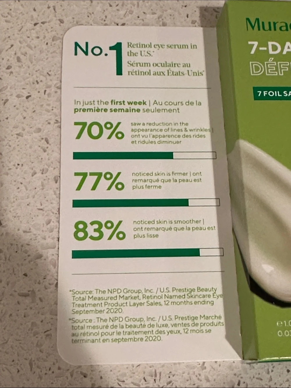 NIB THREE PACK of Murad Retinol Youth Renewal Eye Serum 7 Day Challenge